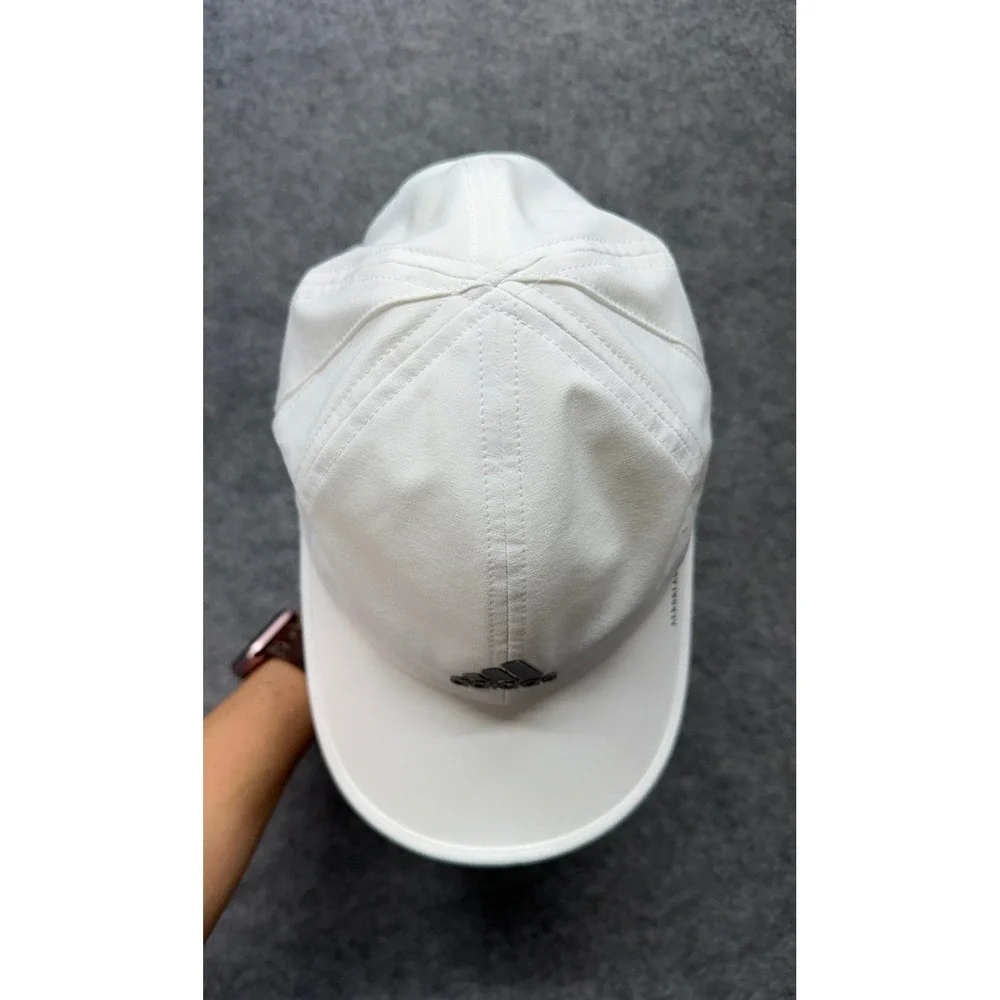 Adidas Aeroready White Performance Running Hat Adjustable Mesh Training Cap
